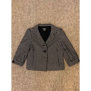 Ann Taylor patterned blazer coat